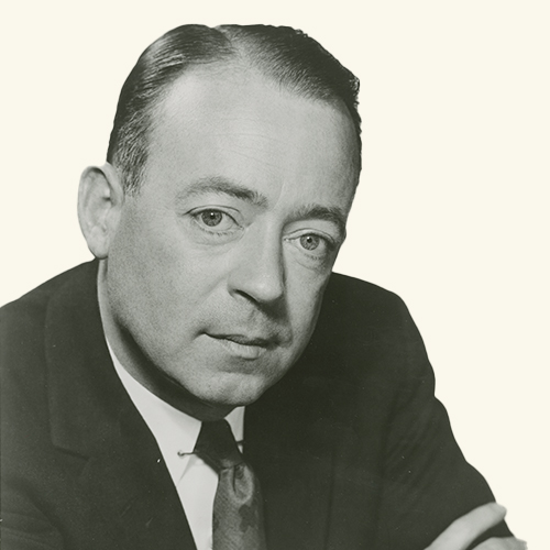 B&W portrait of H. Rowan Gaither Jr.