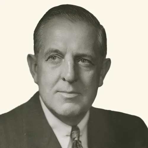 B&W portrait of Paul G. Hoffman