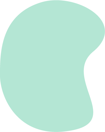 A translucent green blob