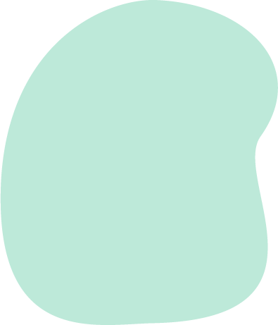 A translucent green blob