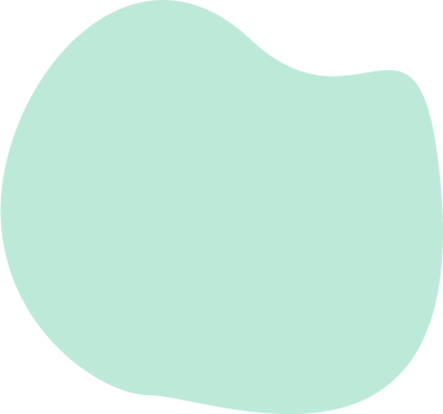 A translucent green blob
